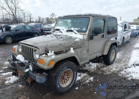 2003 Jeep Wrangler Sahara из США, поврежденный, VIN 1J4FA59S73P326036